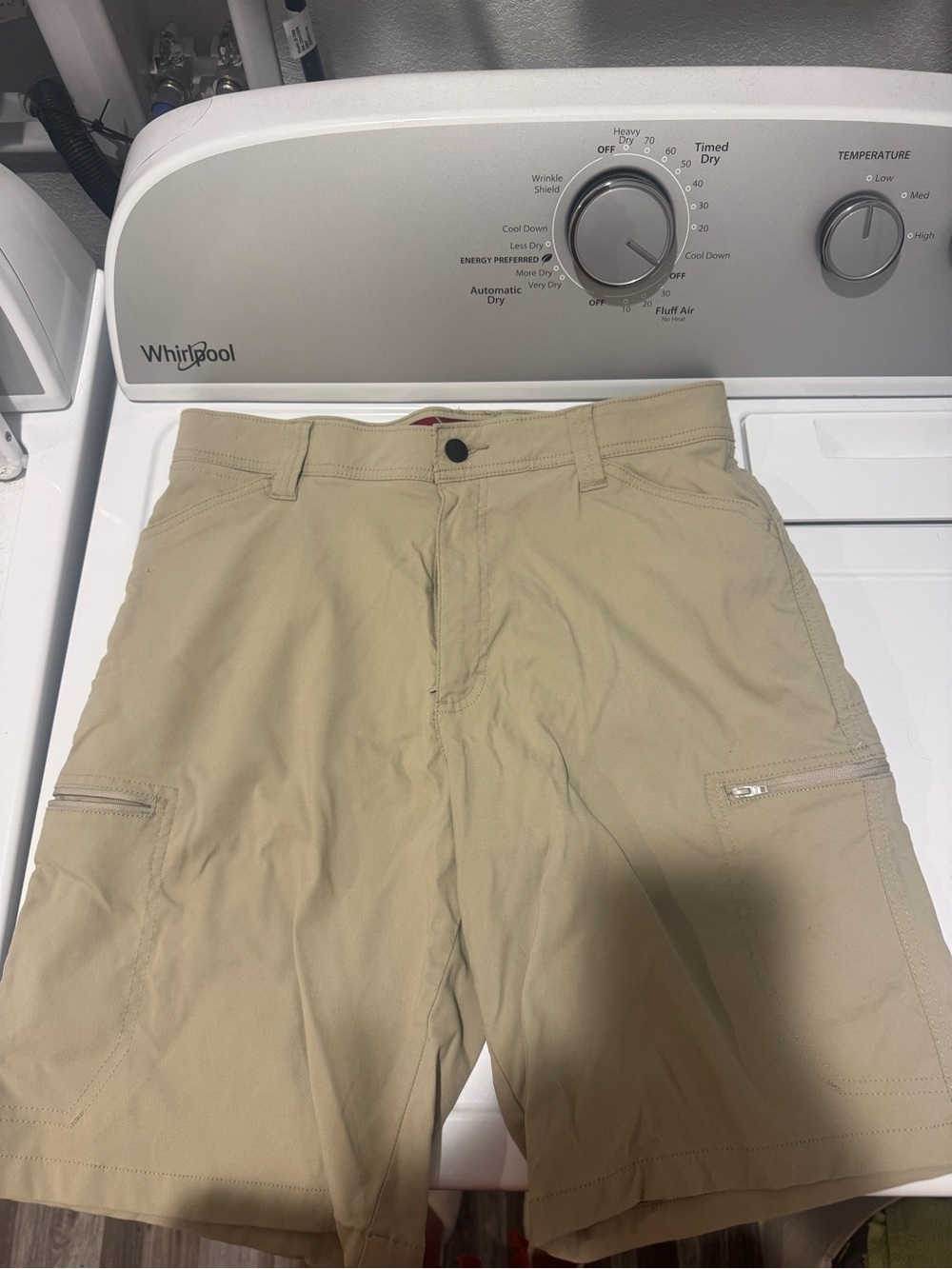 Men's Khaki Performance Cargo Shorts